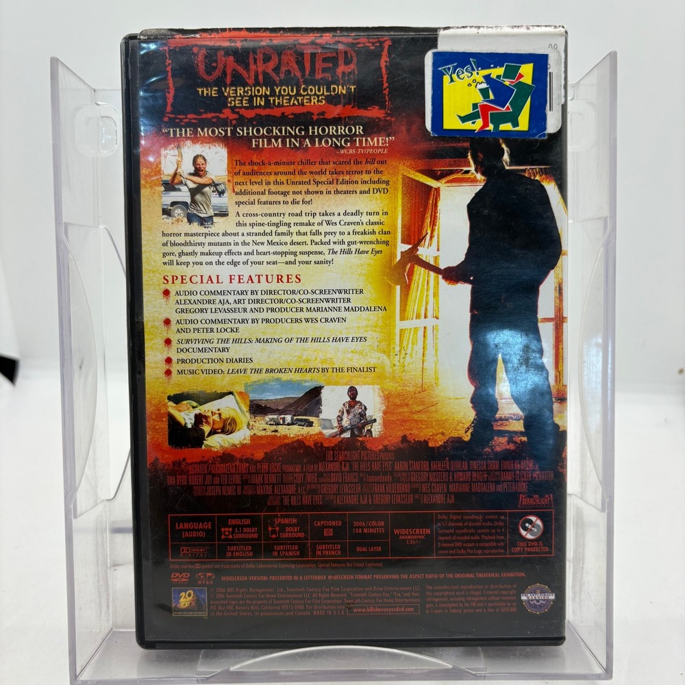 The Hills Have Eyes DVD Unrated Special Edition 2006 Horror Movie Wes Craven - Picture 2 of 3